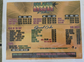 Island Raggae Kitchen menu