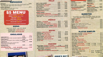 Cuban Eddie's menu