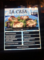 La Casa menu