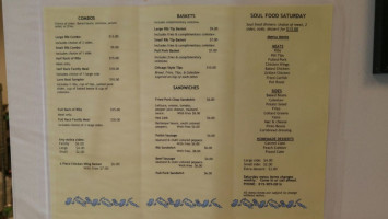 Rick's Ribs menu