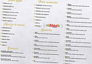 Justa By Mayte menu