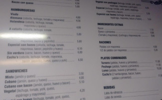 Hamburgueseria Cuchus menu