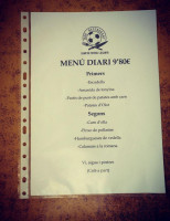 Camp De Futbol De La Canya menu