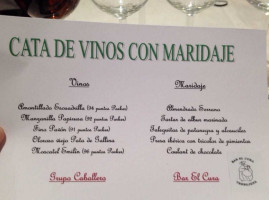 El Cura Trebujena menu