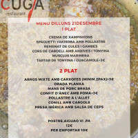 Cuga menu