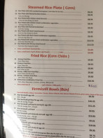 Bamboo Hat Express menu