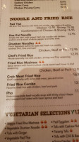 Finn Thai menu