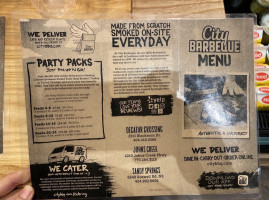 City Barbeque And Catering menu