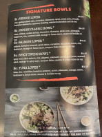 Osaka Express Poke Bowl Hibachi menu