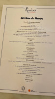 Raices Carlos Maldonado menu