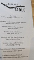 Abstract Table menu