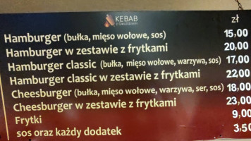 Kebab Z Gwoździem menu