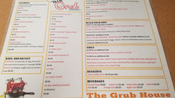 Grub House menu