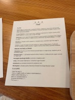 The Norwegian menu