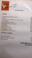 Laros Píos menu