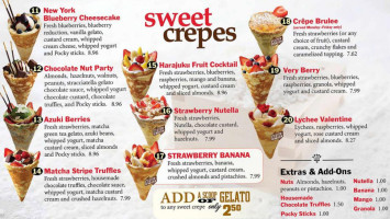 Eight Turn Crepe menu