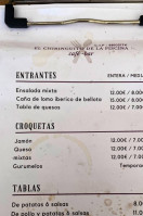 Chiringuito La Piscina menu