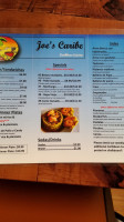 Joe's Caribe And Bakery menu