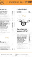 El Rebost Dels Guiu menu