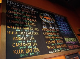 Kona Brewing Co. menu