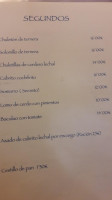 Meson Los Cantos menu