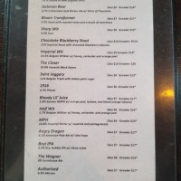 Ten Ninety Brewing Co. menu