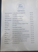 Ten Ninety Brewing Co. menu