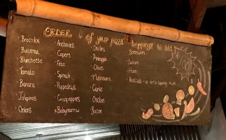 Woodfired Pizza menu