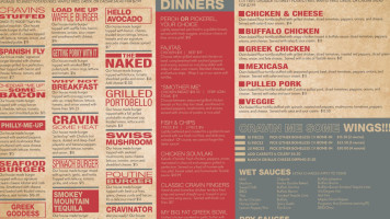 Cravin's Chill & Grill menu