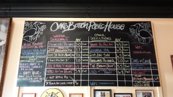 Oaks Bottom Public House menu