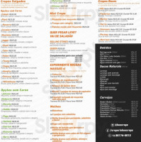 Bon Crepe menu