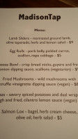 Madisontap menu