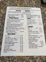 El Lucero Mexican menu