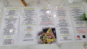 Jojo's Juice And Grill menu