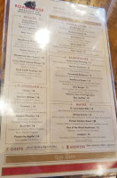 Roadhouse Tap Room menu