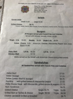 Stone City Vfw Post 2199 menu