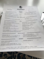 The Hackney menu