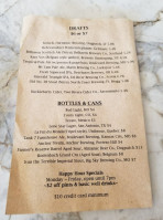 Dogpatch Saloon menu