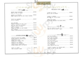 Le Troquet menu