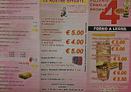 Pizzeria Charlie Brown menu