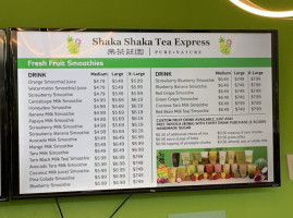 Shaka Shaka Tea Express food