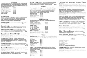 Barbacoa Smokehouse Deli menu