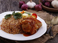 Nasi Briani Ayam Masak Merah food