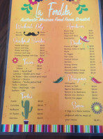 La Fondita (denton) menu