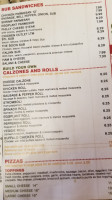 New York Style Pizzeria menu