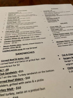 Egan's Pub menu