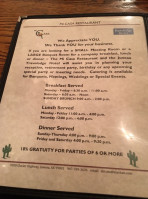 Mi Casa Mexican American menu