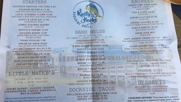 Rusty Hooks Dockside Grill menu