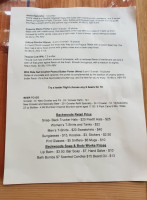 Backwoods Brewing Company menu