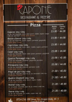 Capone menu